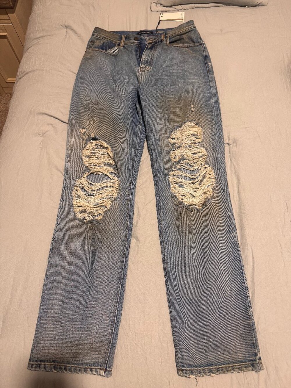 Retrofête Chris Destroyed Ripped straight-leg jeans